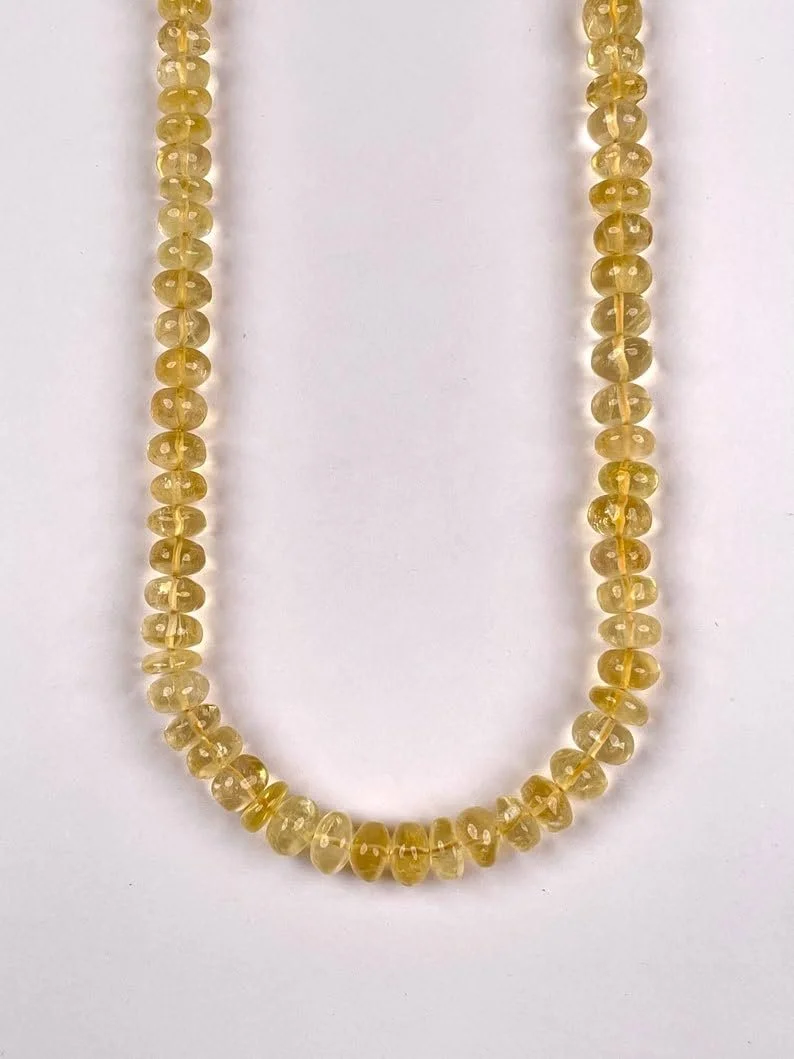 Бусины Цитрин натуральный рондель граненые 8-9 мм, нить длиной 45.72 см бусины из драгоценных камней для ожерелья, браслета, фото №2