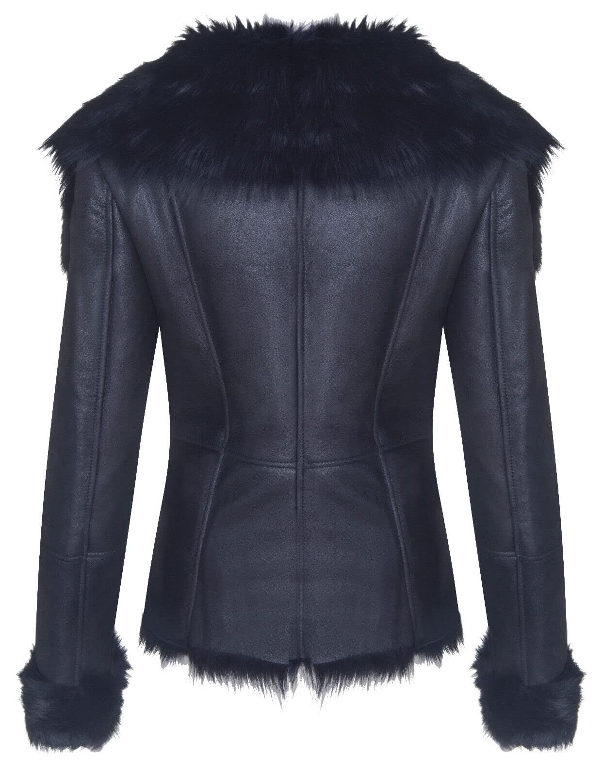Кожаная куртка Infinity Leather Lambskin Motorcycle Sheepskin Aviator Leather Merino для женщин, фото №7