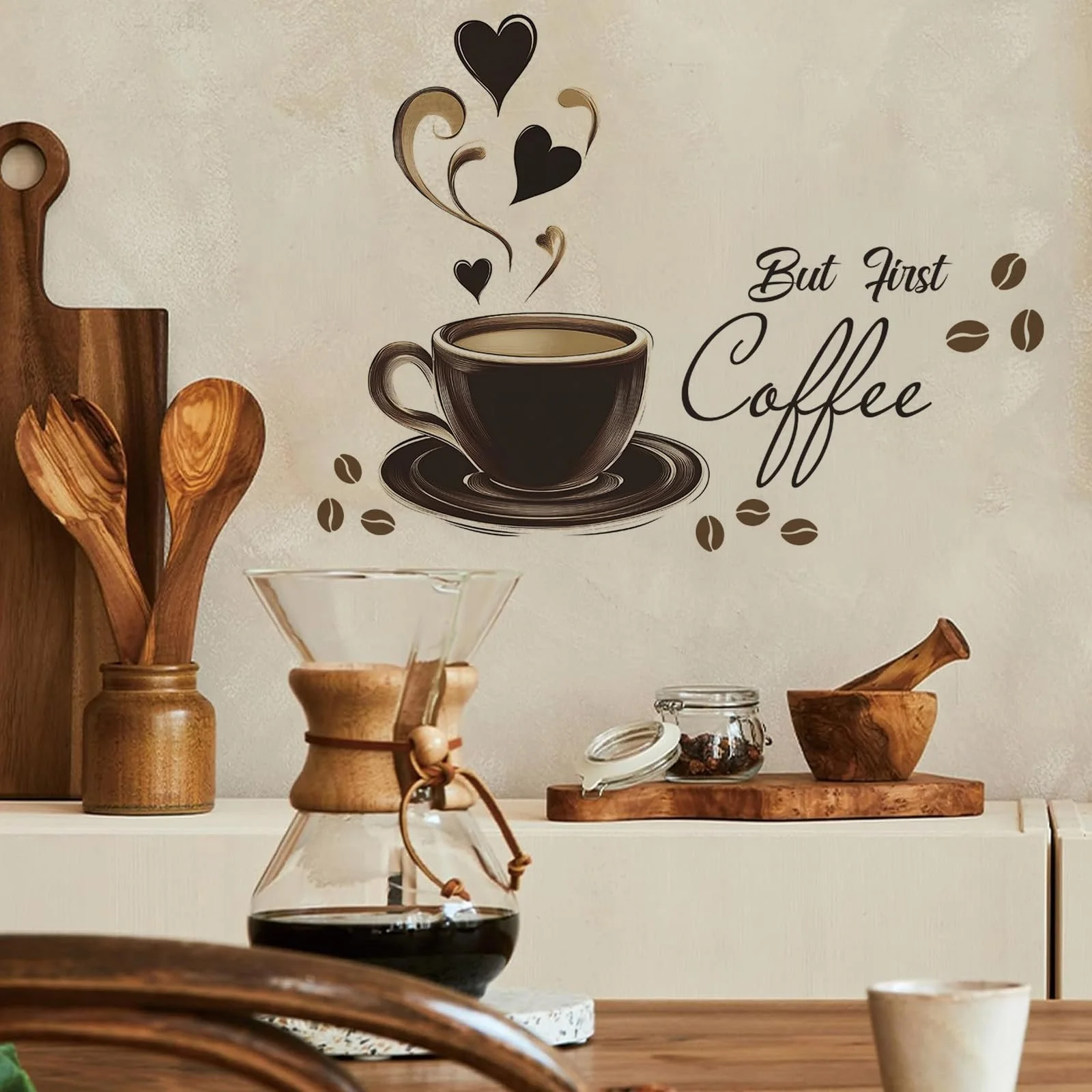Наклейка на стену Кофе чашка для кухни кофейни офиса гостиной, фото №4