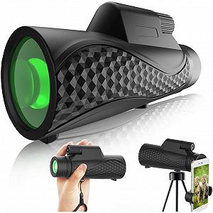 Монокуляр HZYDD Телеcкоп 10x42 Комфортабельний з адаптером для смартфона и штативом BAK4 Prism FMC-лінза безпечний для будь-яких погодних умов synthetic.ua - Фото 1