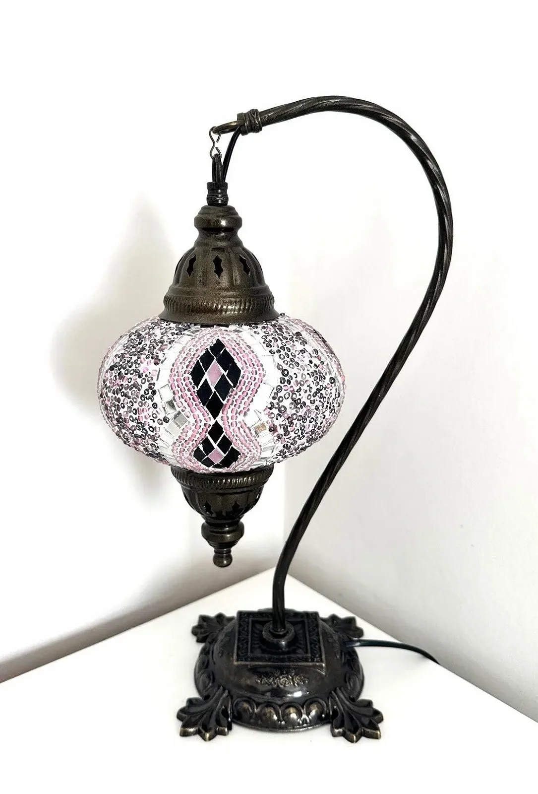 Настільна лампа Samarkand Lights Mosaic Floor Lamp L Oriental Turkish Moroccan Purple, фото №3