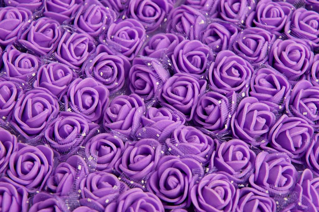 Букет роз из фоамирана с фатином Лентомания 20мм сиреневый ROSEFOM20LLC, фото №1 Букет роз из фоамирана с фатином Лентомания 20мм сиреневый ROSEFOM20LLC, фото №1