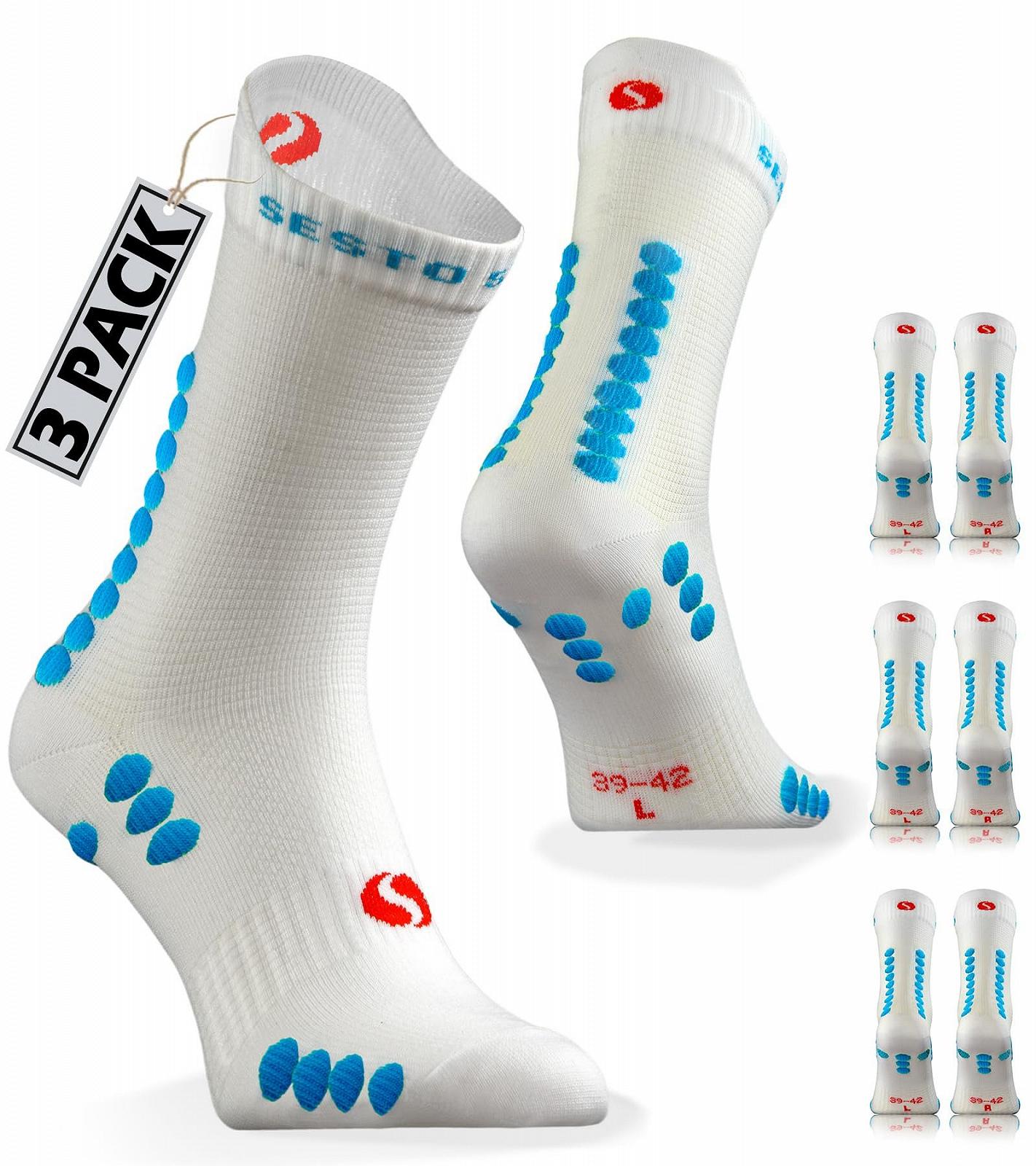 Спортивные носки Sesto Senso (3 пары) для мужчин и женщин, разноцветные, для бега, носки до икр, водоотталкивающие, фото №1