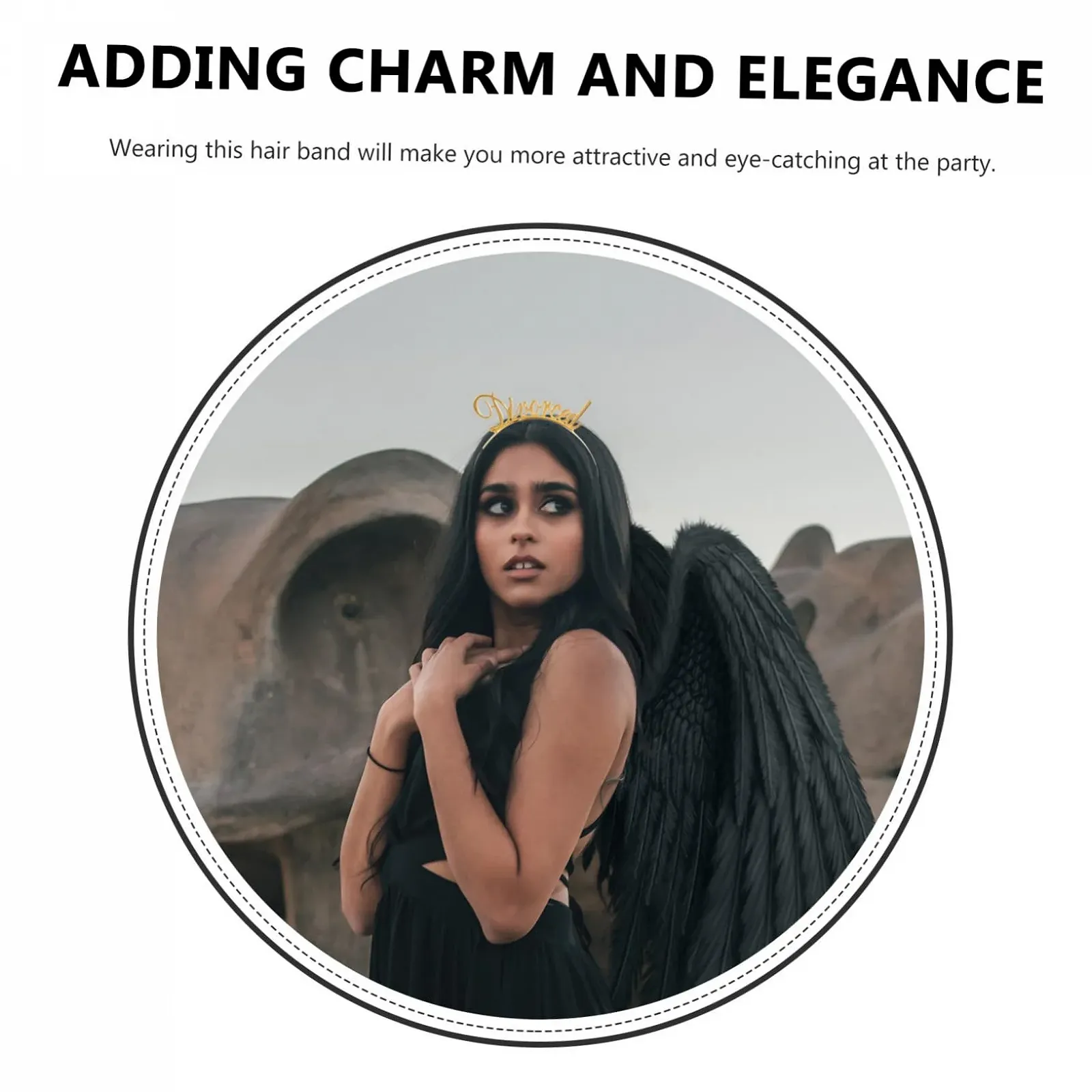 Обруч Метал з літерами Divorced Party, 2 шт, фото №9