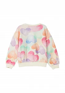 Oversized свитшот s.Oliver с принтом по всей поверхности synthetic.ua - Фото 1