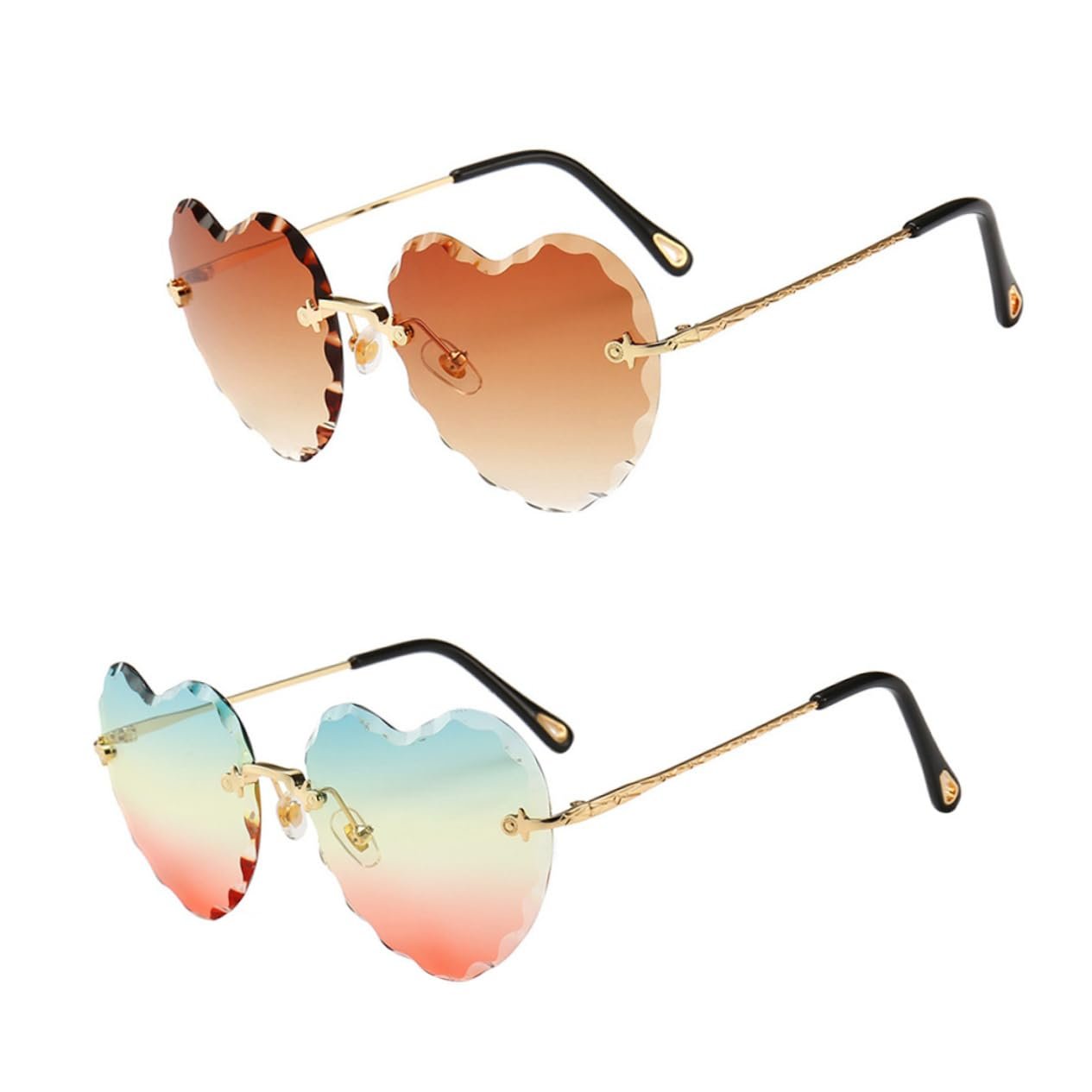 Сонцезахисні Окуляри PACKOVE Без Обрамлення Серцеподібні Жіночі Поляризовані, фото №5