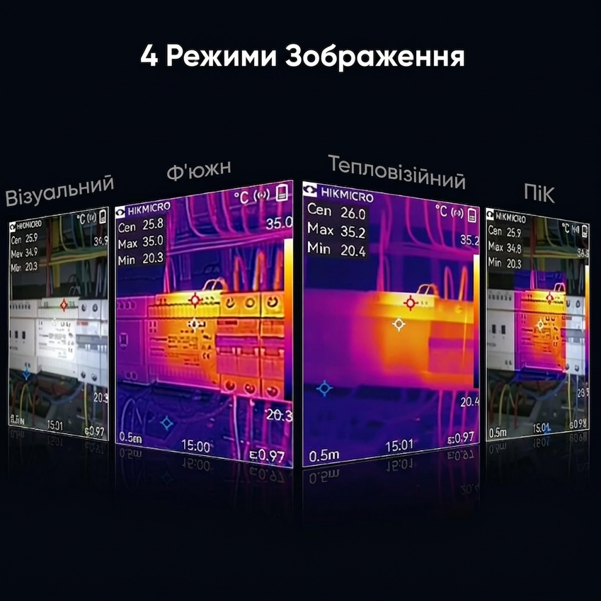 Тепловізор ручний HIKMICRO B10 256 x 192 40mk 25Hz Чорний, фото №2