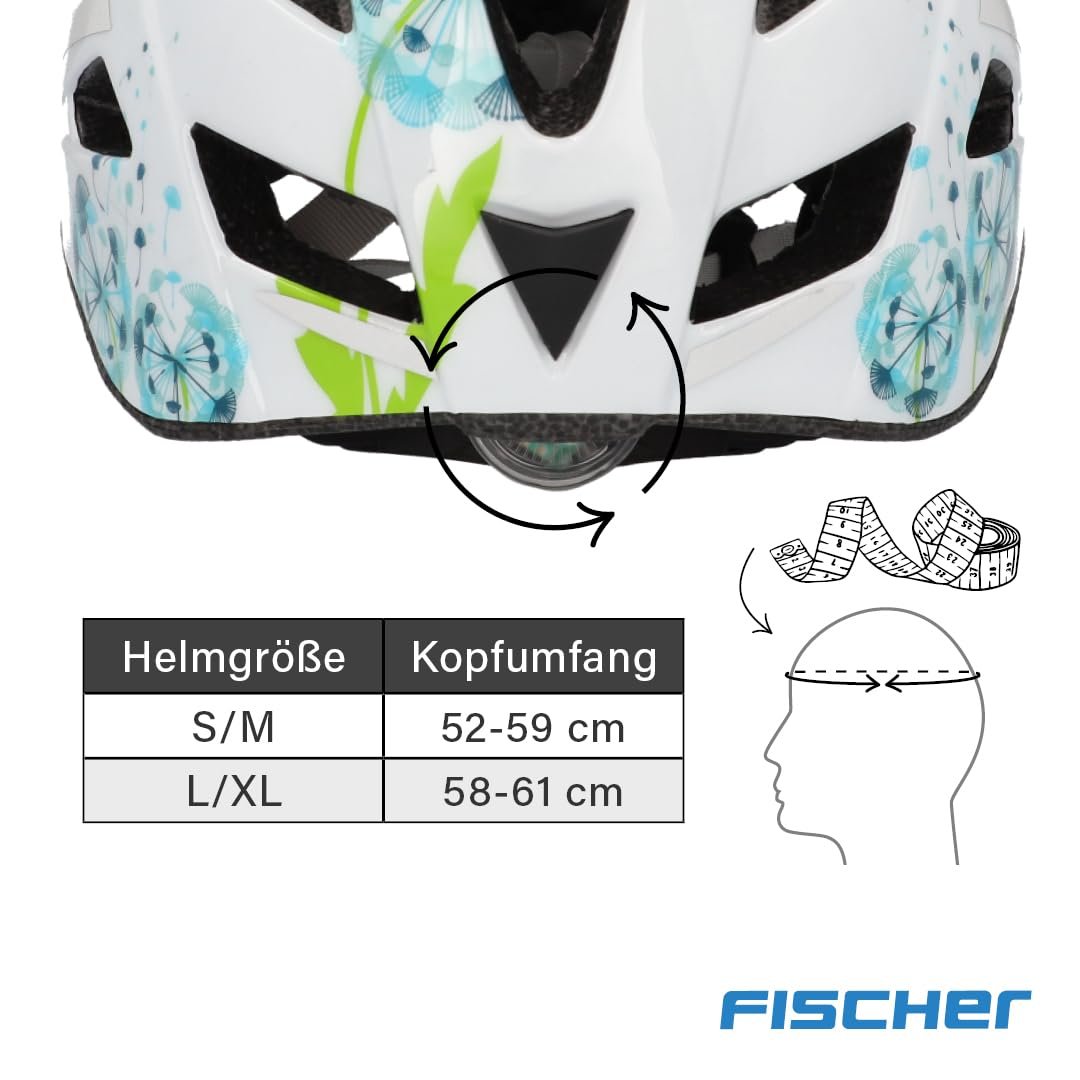 Шлем Велосипедный Fischer City Urban, размер S/M или L/XL, с внутренней кольцевой системой с подсветкой, разных цветов, фото №7