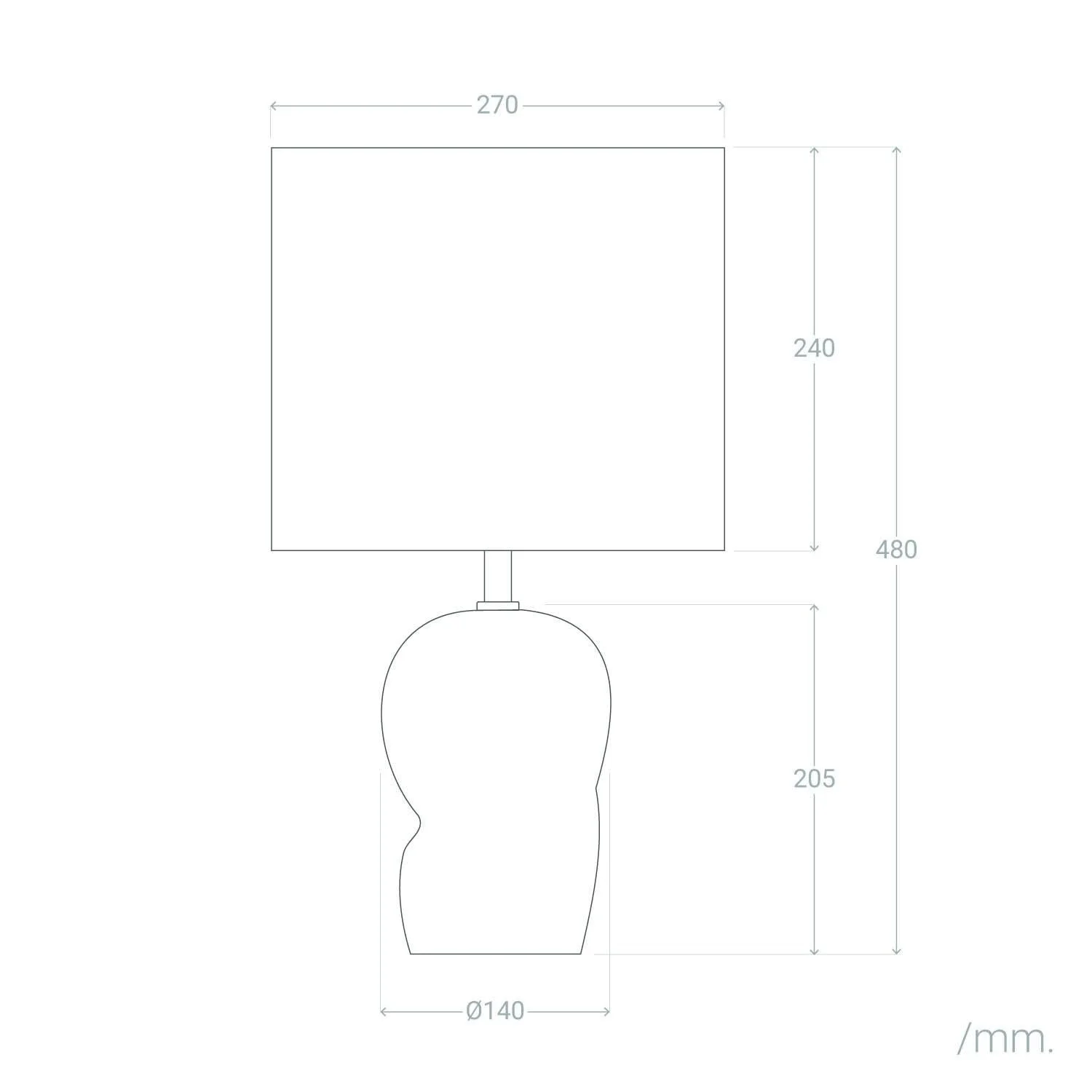 Настільна лампа LEDKIA LIGHTING Barta Керамічна Біла, фото №9
