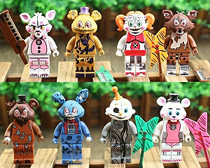 Фигурки Пять ночей в Фредди ФНАФ Five Nights at Freddy's аниматроники набор игрушек 8 шт 10см - Фото 1
