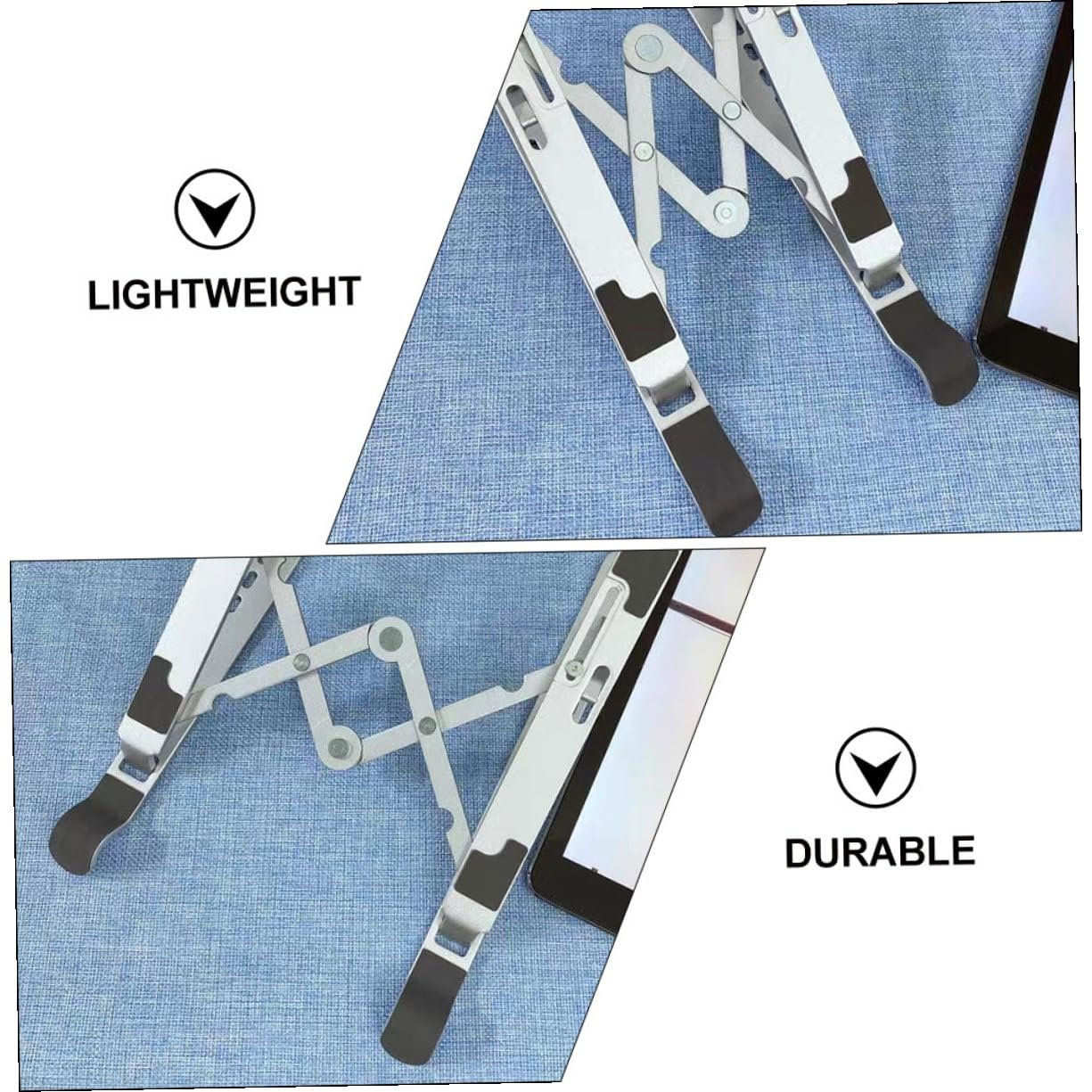 Підставка для ноутбука Розкладний з регулюванням висоти Алюмінієвий сплав, фото №3 Підставка для ноутбука Розкладний з регулюванням висоти Алюмінієвий сплав, фото №3