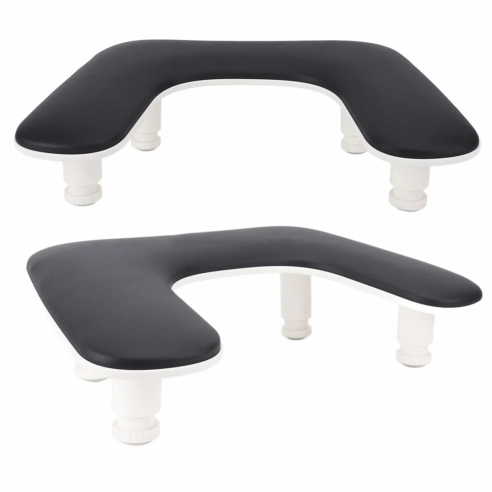 Підставка для рук U-подібна для манікюру з регулюванням висоти, чорна, фото №2 Підставка для рук U-подібна для манікюру з регулюванням висоти, чорна, фото №2