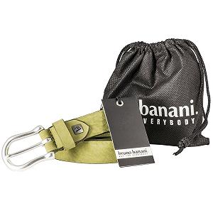Женский кожаный ремень bruno banani из кожи Full Cow Nubuck, светло-зеленый, зеленый synthetic.ua - Фото 1