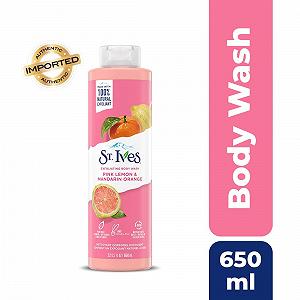 Гель для душа отшелушивающий St. Ives Radiant Skin Pink Lemon and Mandarin Orange 650 мл 473 мл цена на synthetic.ua - Фото 1 Гель для душа отшелушивающий St. Ives Radiant Skin Pink Lemon and Mandarin Orange 650 мл 473 мл synthetic.ua - Фото 1