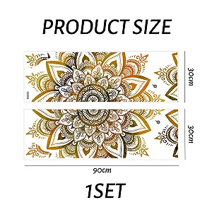 Наклейка для стін Retro Printed Boho Style Mandala 30 x 90 см synthetic.ua - Фото 1