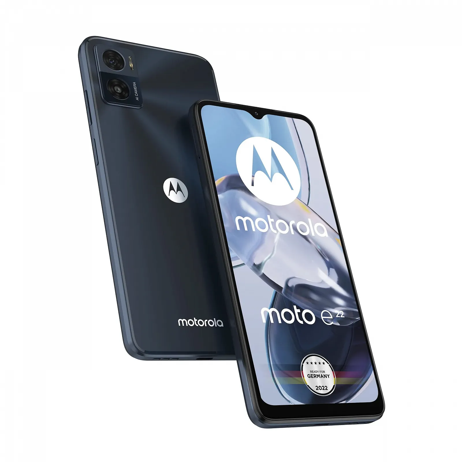 Смартфон Motorola Moto e22 6.5" HD+ 16 MP 3/32 GB 4020 мАч Android 12 Astro Black + автомобильный адаптер, фото №1