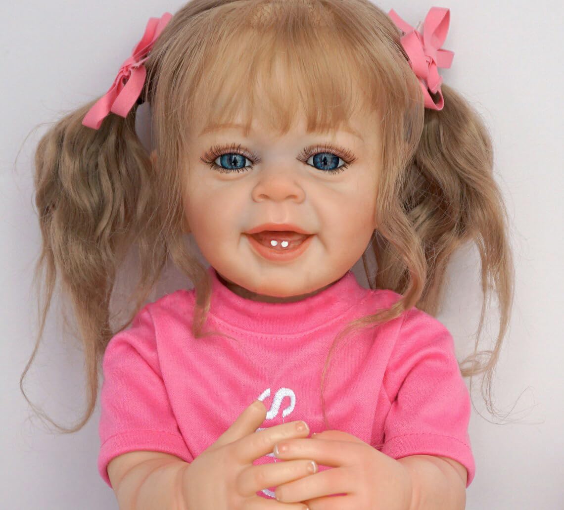 Кукла Zero pam Reborn Baby Full Silicone 55 см Силиконовая кукла Блондинка, фото №6