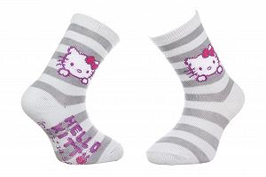 Шкарпетки HELLO KITTY TETE HK + RAYURES Сірий 23-26 - Фото 1