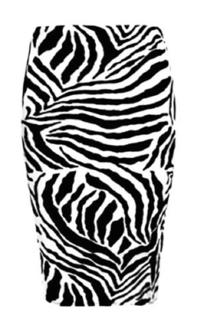 Спідниця-олівець Еластична з леопардовим принтом, фото №1