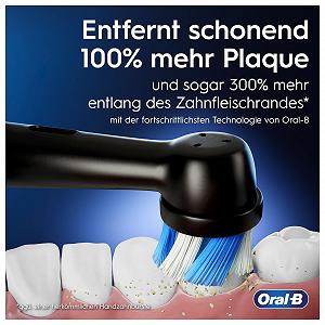 Електрична зубна щітка Oral-B iO Series 9, подвійна упаковка + 3 змінні щітки, 7 режимів чищення, магнітна технологія та 3D-аналіз, кольоровий дисплей, зарядний дорожній футляр, чорний/рожевий synthetic.ua - Фото 1