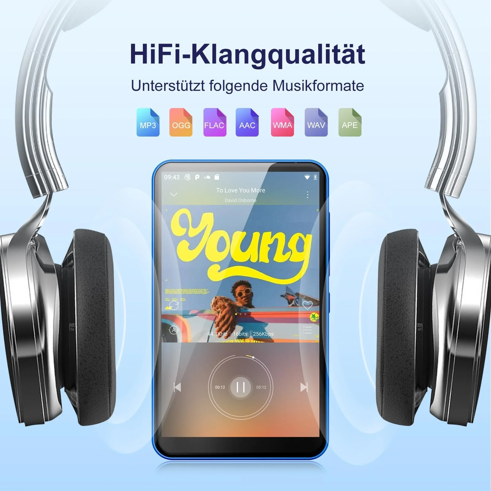 MP3 плеер Fanvace 80GB Blue, фото №2