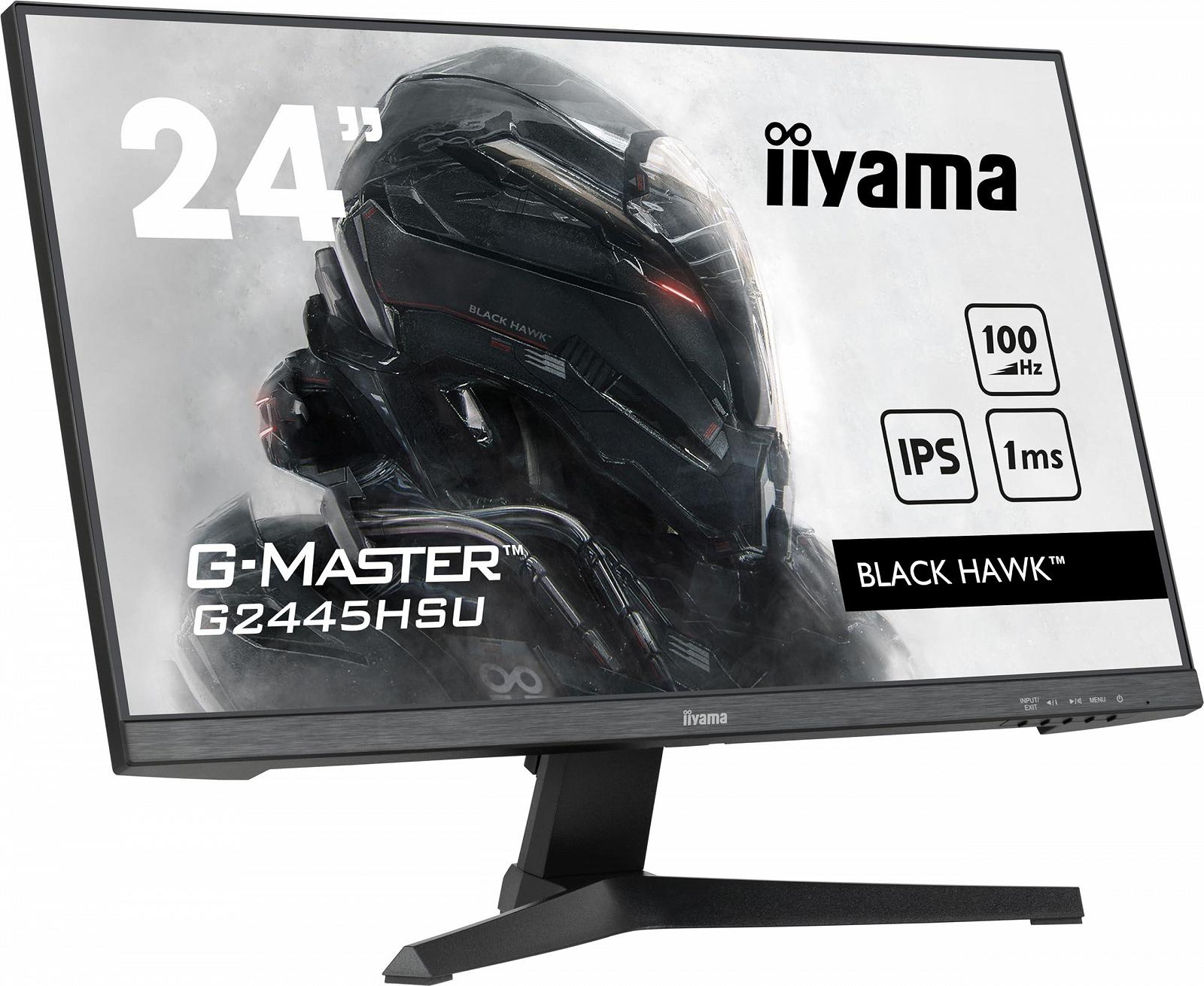 Монитор iiyama G-Master Black Hawk G2445HSU-B1 60,5 см 24 дюйма IPS LED Gaming Full HD HDMI DP USB 2.0 1мс FreeSync Черный, фото №3