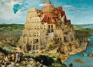 Пазл Eurographics Pieter Bruegel The Tower of Babel 1000 деталей, різнокольоровий synthetic.ua - Фото 1