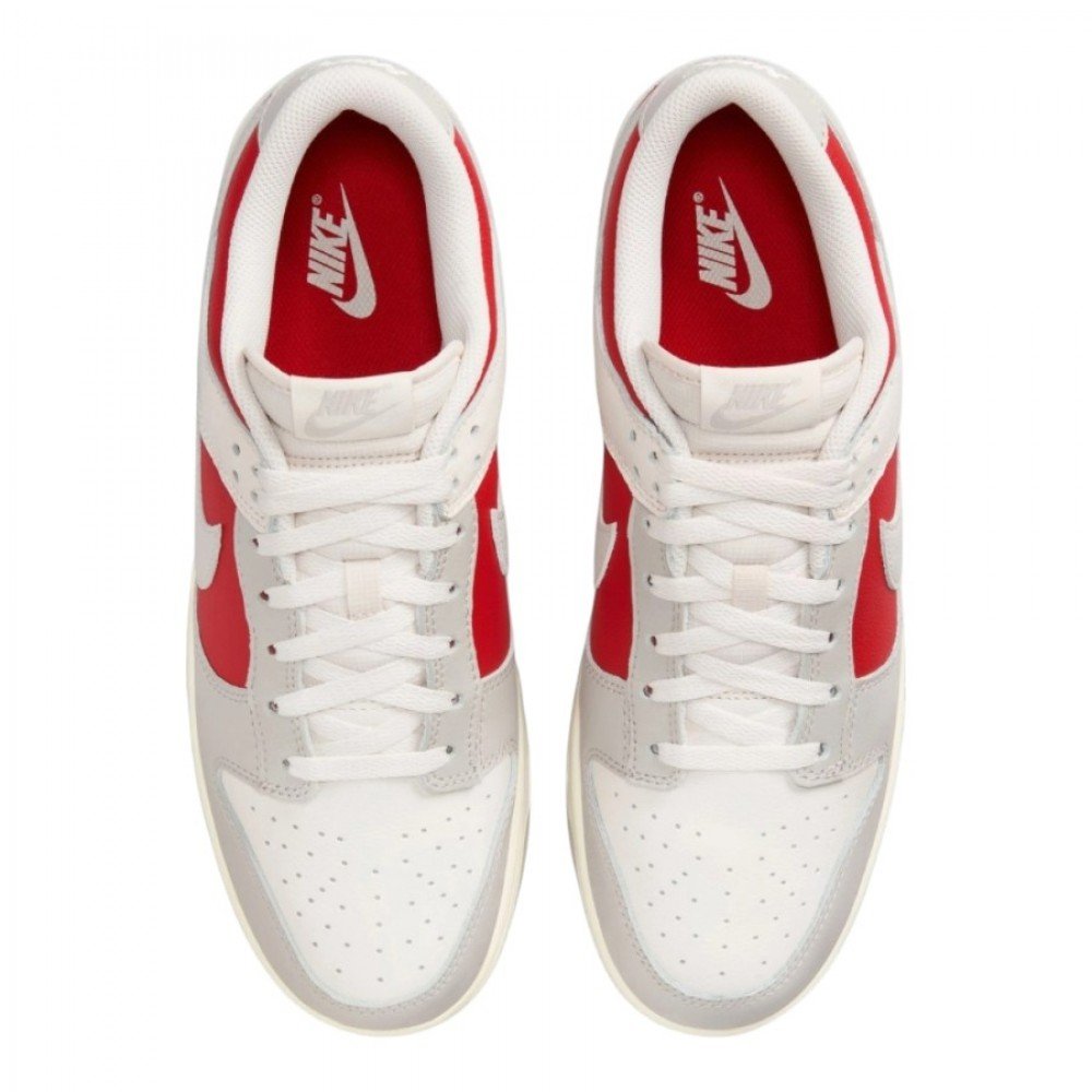 Кросівки NIKE DUNK LOW RETRO BEIGE/RED 43, фото №2
