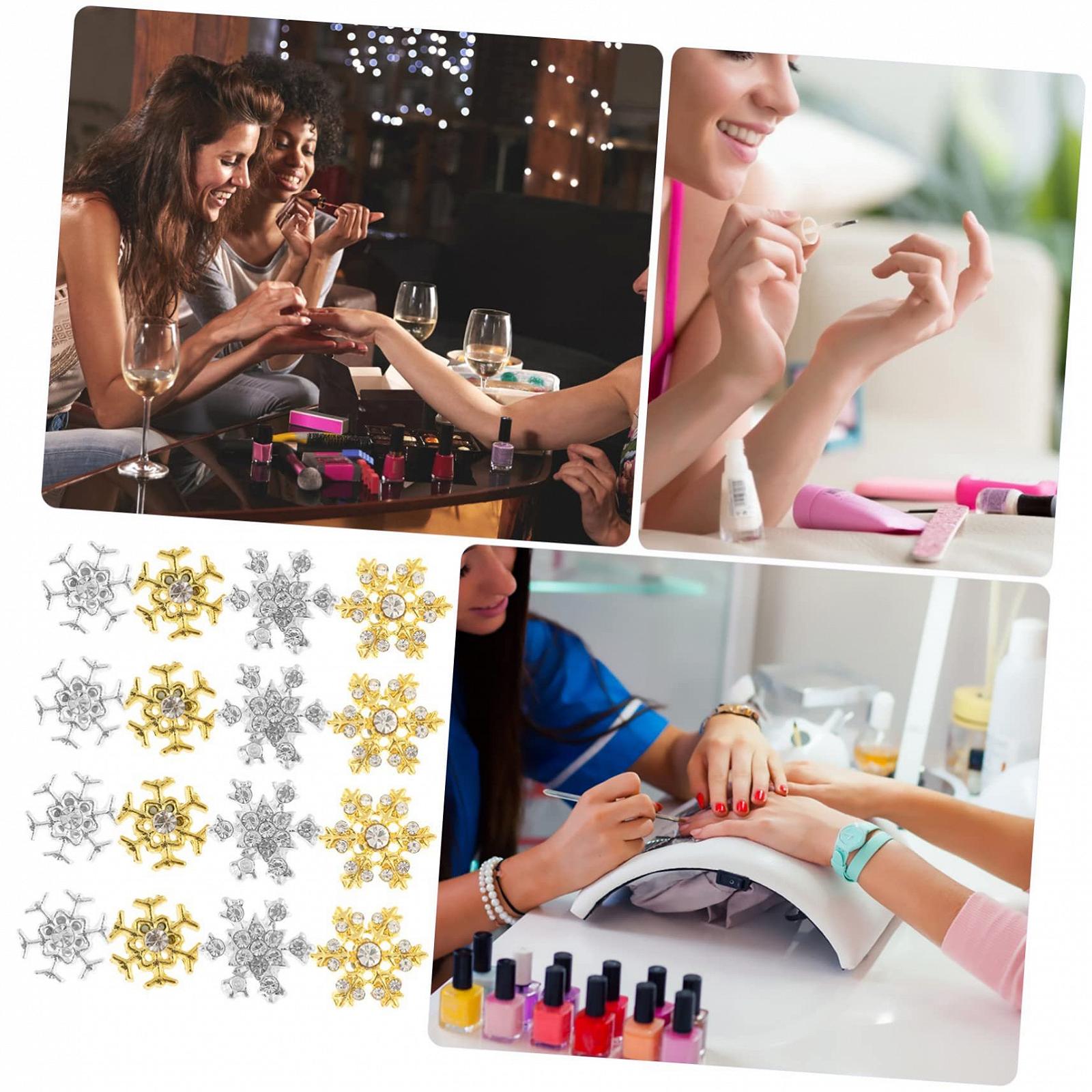 Украшение для ногтей Снежинки Healvian 80 шт., фото №2