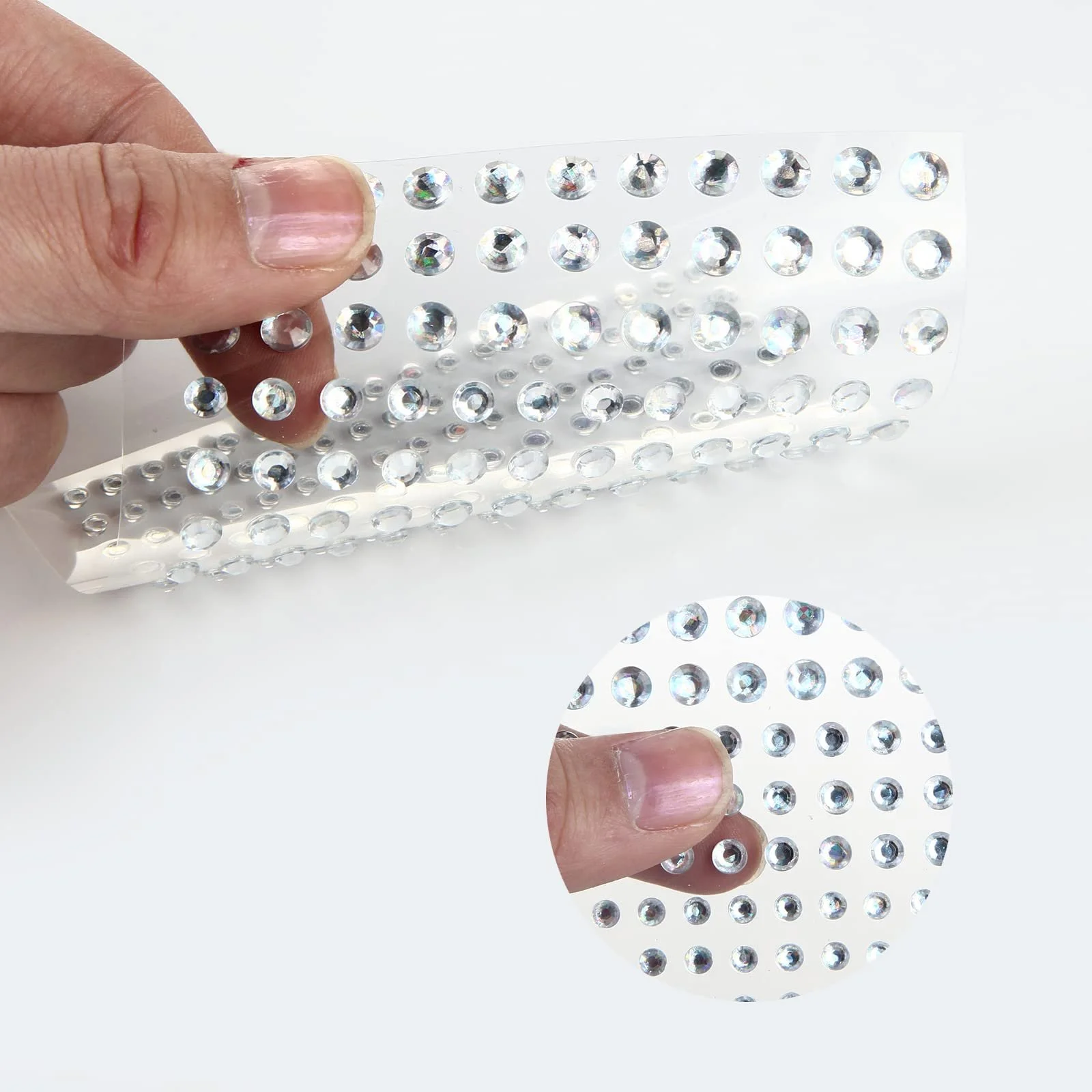 Самоклеящиеся блестящие кристаллы FEMBW, блестящие бриллианты для рукоделия (14 цветов), фото №6