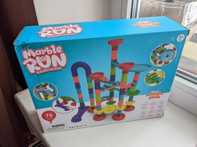 Конструктор "marble run" трек з кулькою 76 дет кор. 26*7,5*20 см mic, фото №3