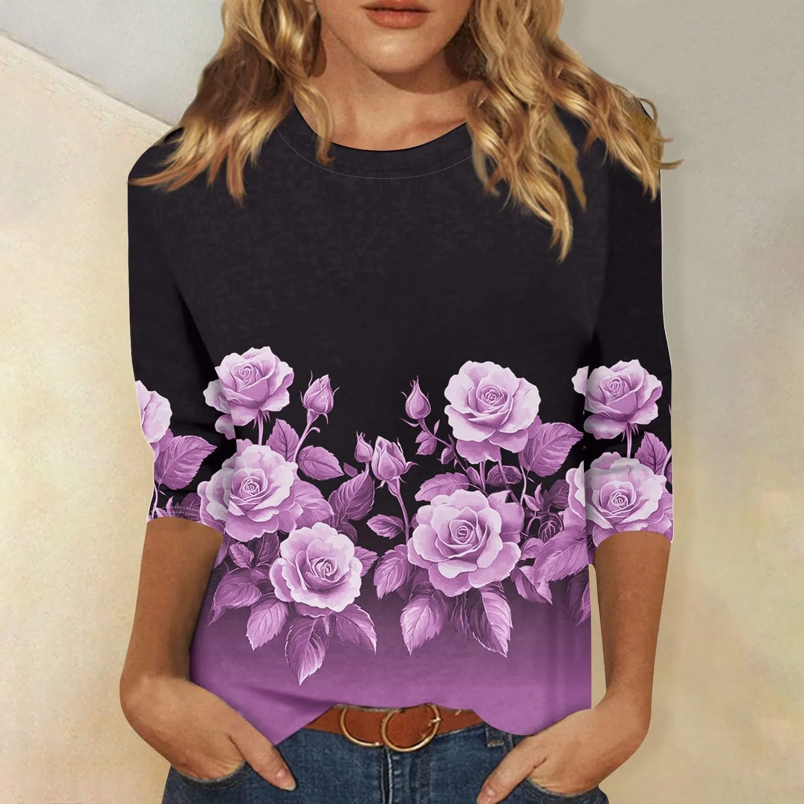 Жіноча толстовка Generisch з рукавом 3/4, фото №2 Жіноча толстовка Generisch з рукавом 3/4, фото №2