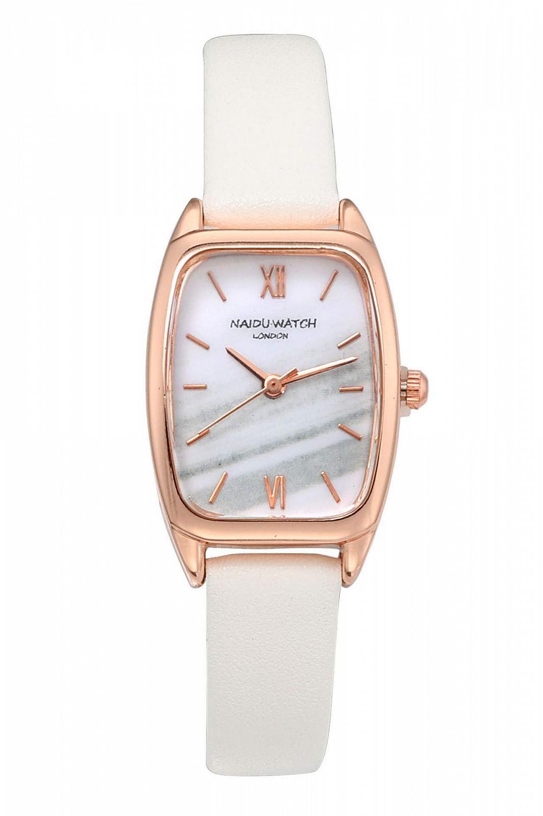 Жіночий Годинник JSDDE Різнокольорові Смужки на Циферблаті Шкіряний Ремінець Аналоговий Кварцовий Годинник, фото №1