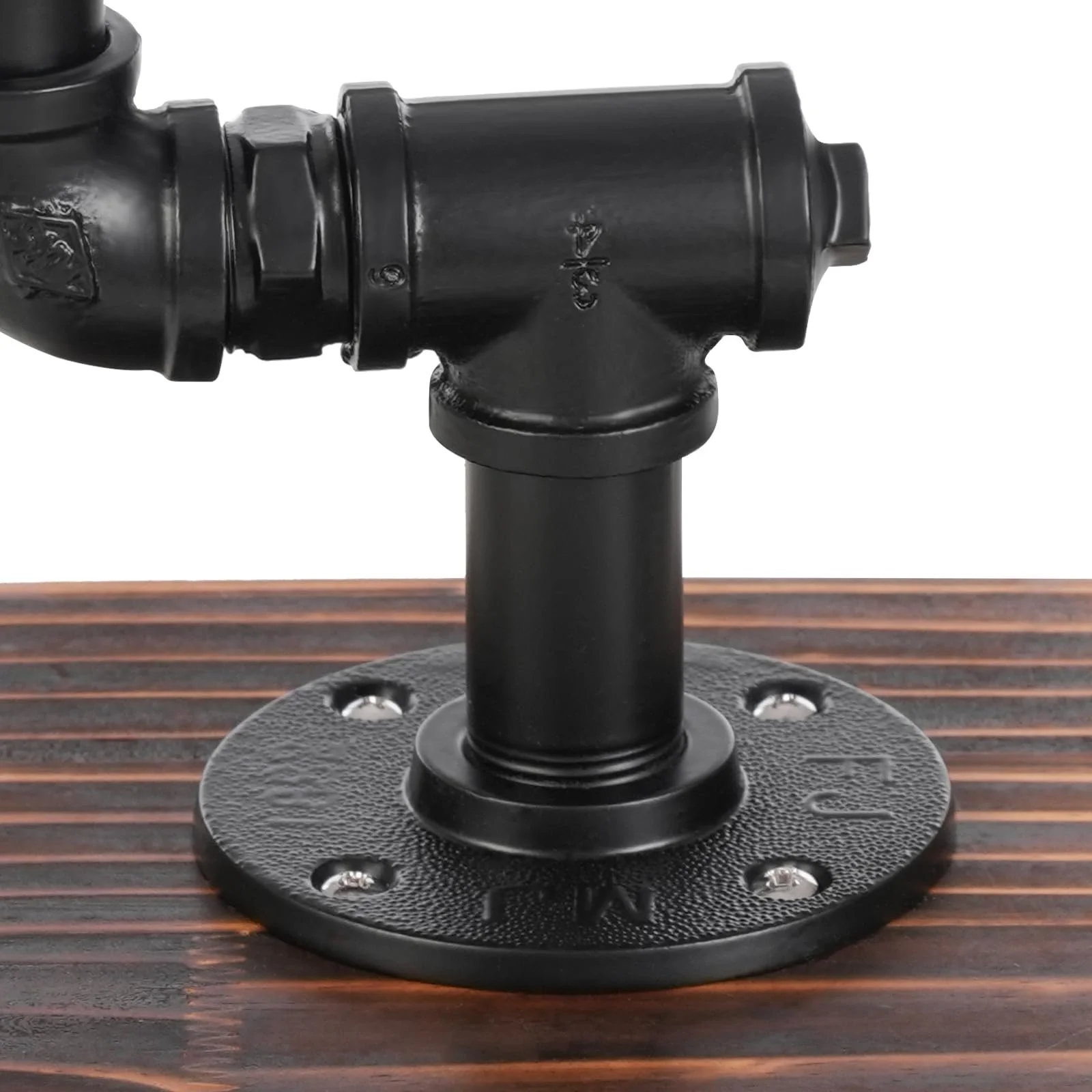 Настільна лампа Vintage 18 x 15 x 46 см Димер Чорна, фото №5