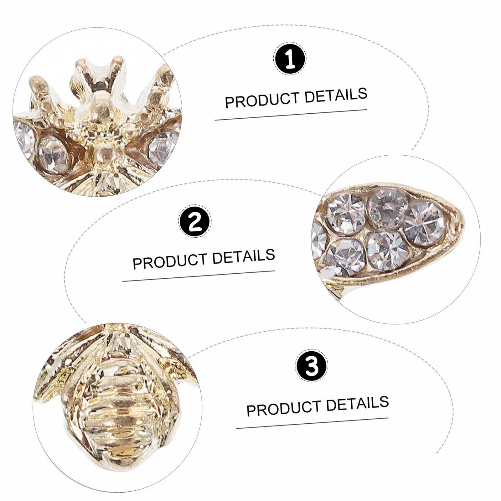 Украшение для ногтей 3D Bienen Vintage, 10 шт., фото №2