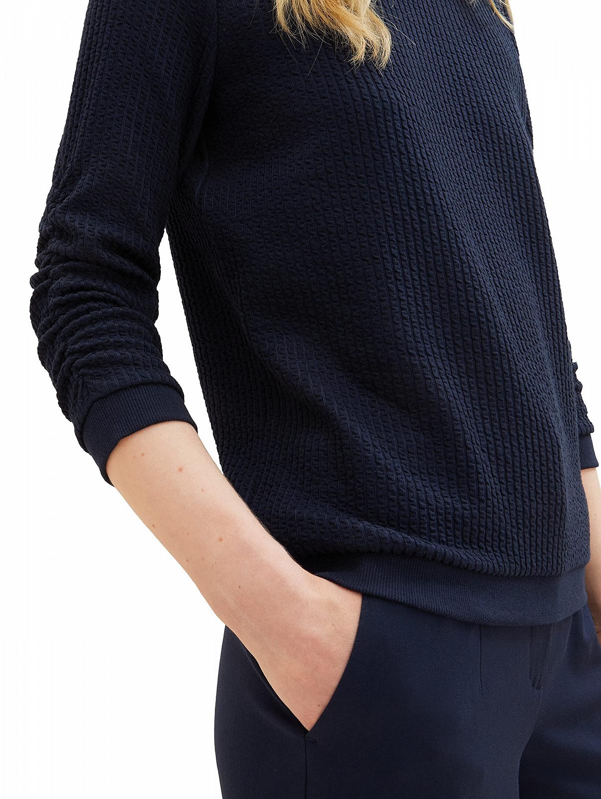 Свитшот TOM TAILOR Denim с завязками на рукавах, фото №6