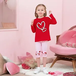 Світшот з довгими рукавами для дівчинки Herz, бавовняна з круглим вирізом synthetic.ua - Фото 1