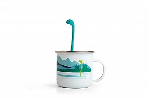 Чашка OTOTO Nessie, Кружка-ситечко для чая Baby Nessie - Чайная кружка с набором для яиц - Чайная кружка в виде динозавра без BPA с яйцом для рассыпного чая - Чайная кружка и ситечко - Фото 1