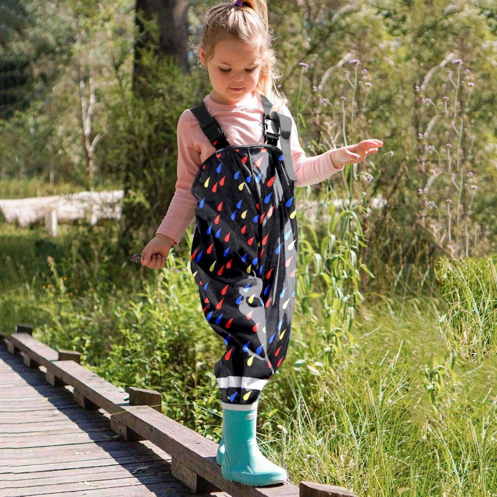 Детский дождевик-комбинезон для мальчиков и девочек, водонепроницаемый дождевой костюм с капюшоном, фото №3