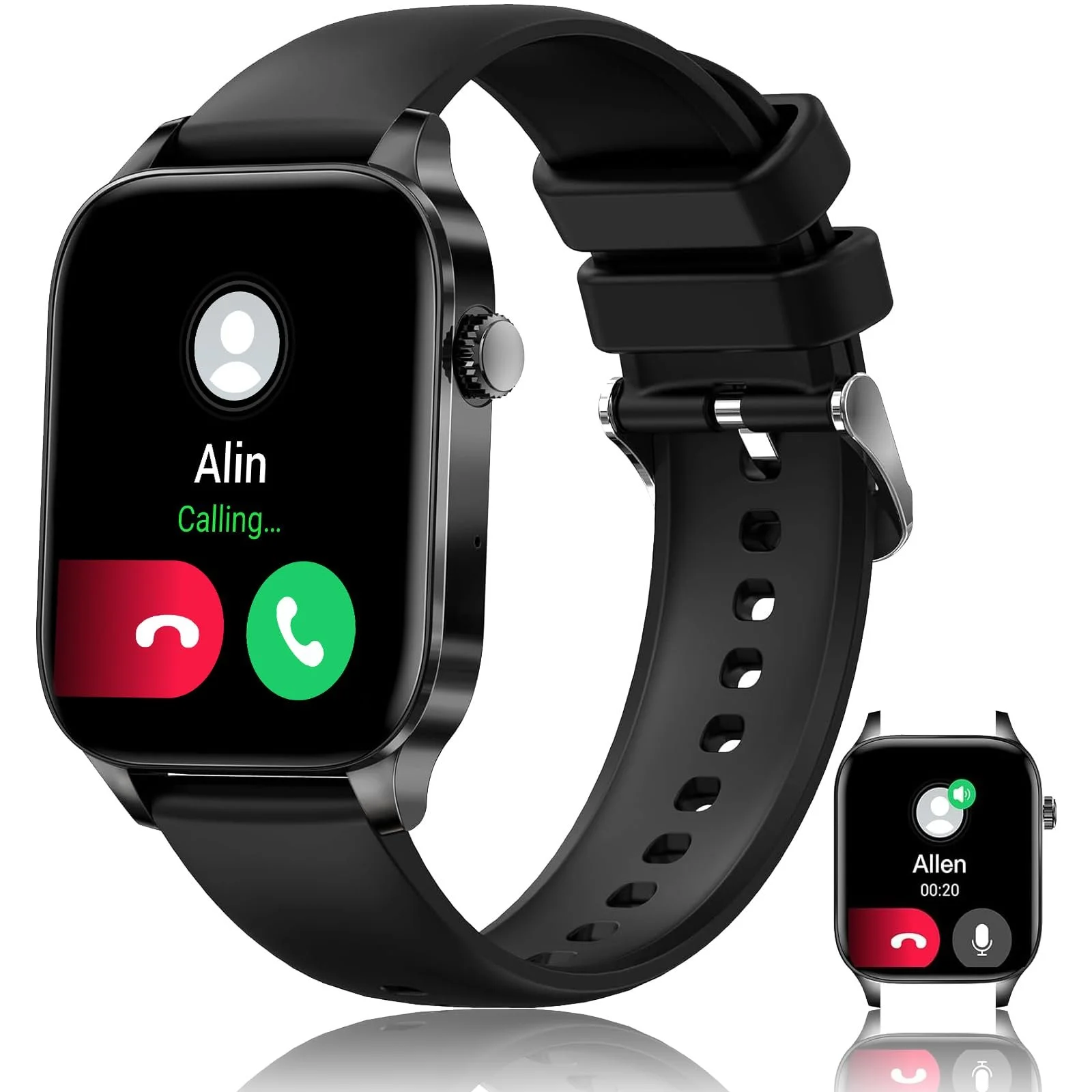 Смарт-часы HXQHSTBG для мужчин и женщин, фитнес-трекер с функцией телефона, 1,8-дюймовые HD-смарт-часы, IP67 водонепроницаемые, измерение кислорода в крови, 100+ спортивных режимов, трекер активности для Android/iOS, фото №1 Смарт-часы HXQHSTBG для мужчин и женщин, фитнес-трекер с функцией телефона, 1,8-дюймовые HD-смарт-часы, IP67 водонепроницаемые, измерение кислорода в крови, 100+ спортивных режимов, трекер активности для Android/iOS, фото №1