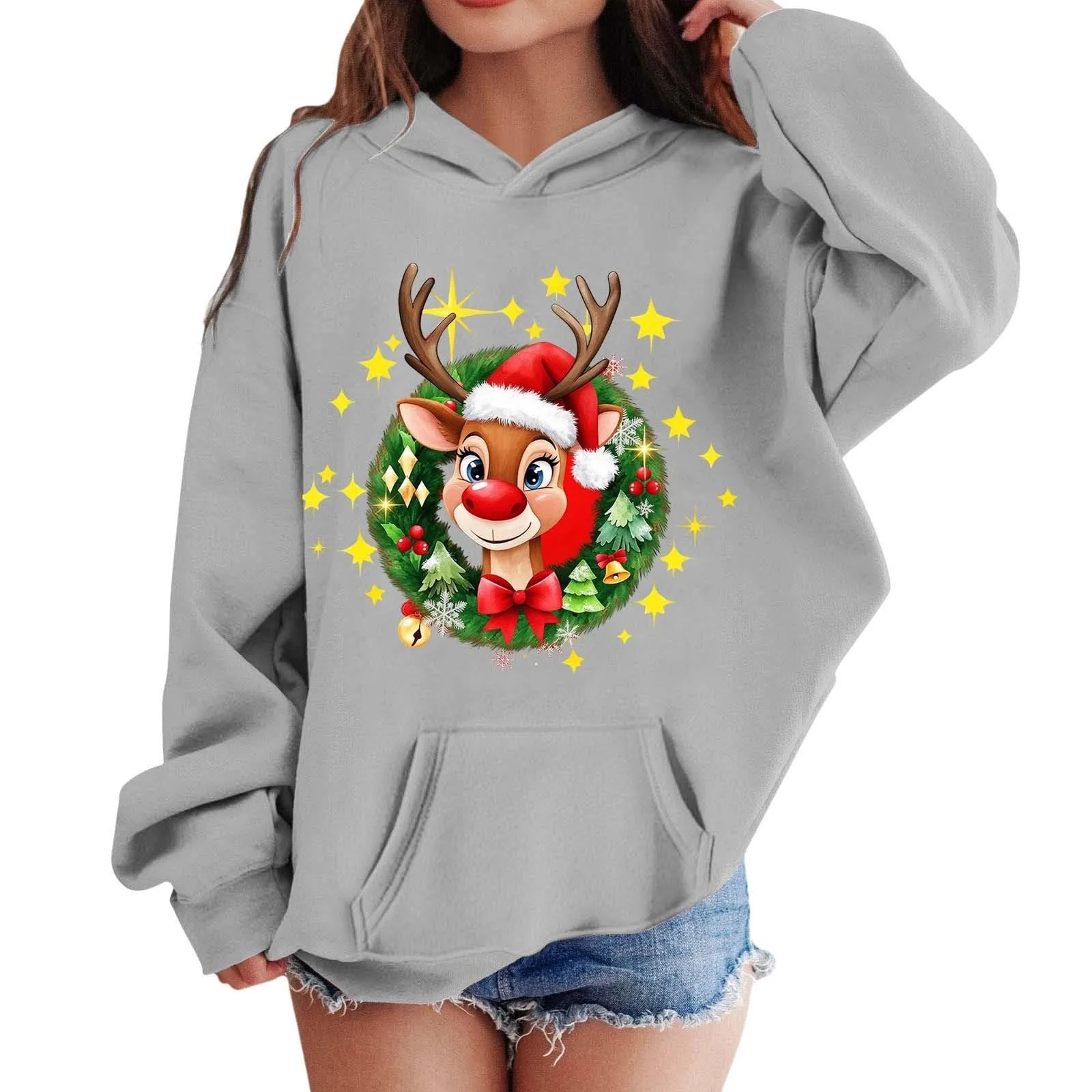 Худі Різдвяне для дітей Brand з принтом, святковий, фото №1