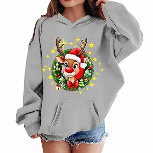 Худі Різдвяне для дітей Brand з принтом, святковий - Фото 1