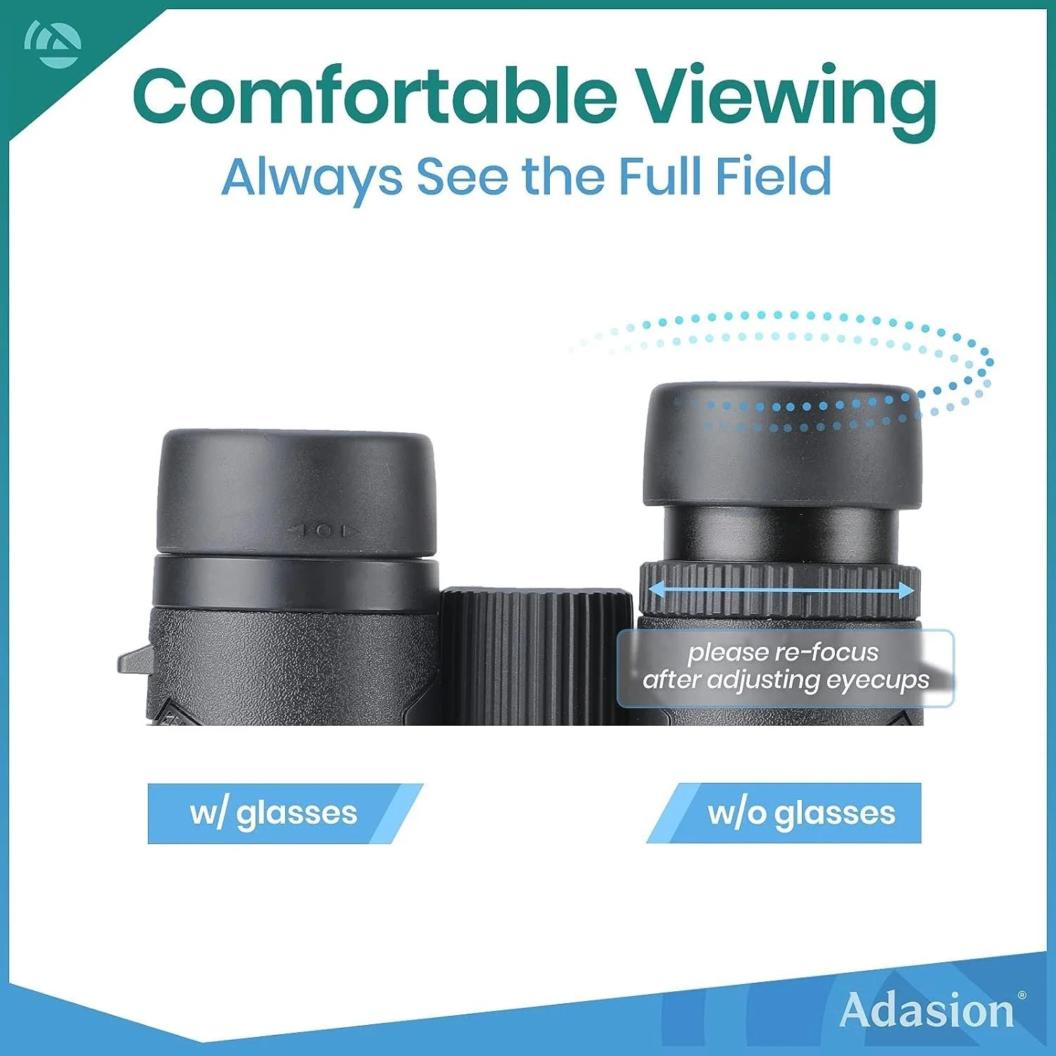 Бінокль Adasion 12x42 HD Black, фото №6