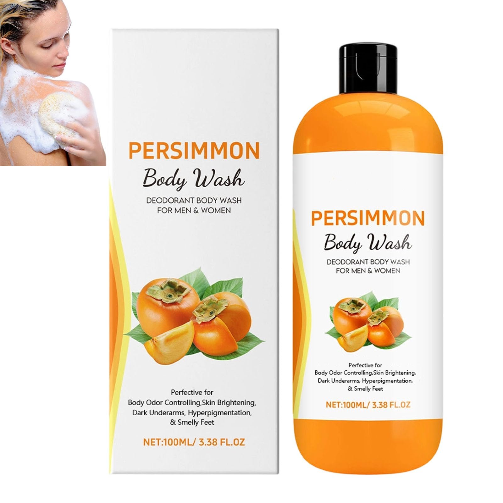 Гель для душу Persimmon Проти запаху тіла з екстрактом хурми та зеленого чаю 1 шт., фото №1