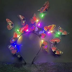 Обруч для волосся з LED метеликами synthetic.ua - Фото 1