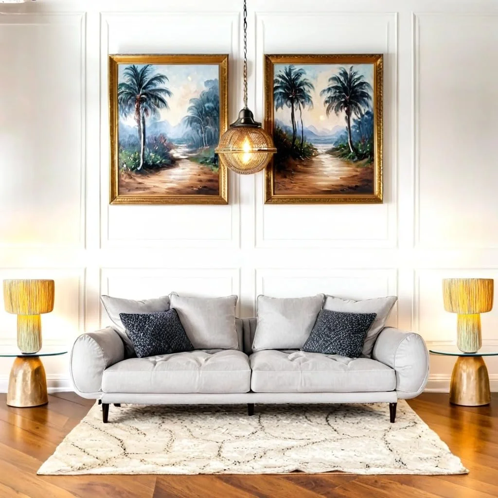 Настільна лампа Marrakech Morjana 42 см Рафія Бохо E27 Бежева, фото №5