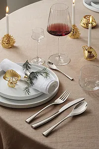 Чайні ложки Georg Jensen Cobra, поліровані, стильні, з дзеркальним поліруванням, нековзні, набір 4 шт synthetic.ua - Фото 1