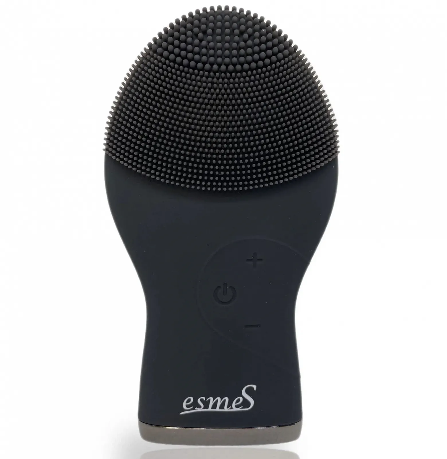 Щітка для очищення обличчя esmeS Силіконова гігієнічна водонепроникна Матовий чорний, фото №1