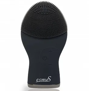 Щітка для очищення обличчя esmeS Силіконова гігієнічна водонепроникна Матовий чорний - Фото 1