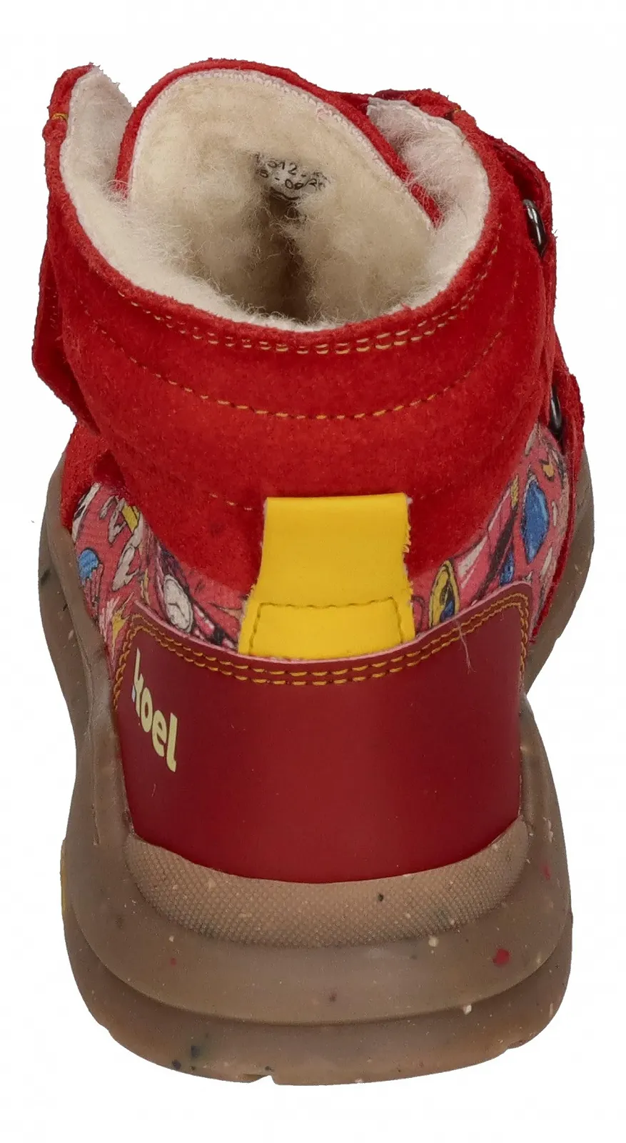 Кроссовки KOEL Barefoot Lined Детские Silas Tex Print Красный, фото №5